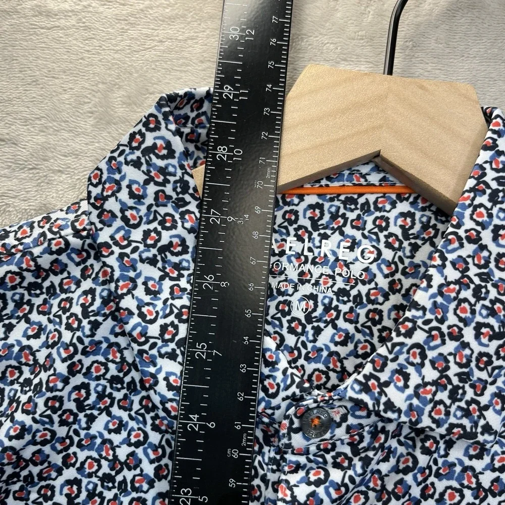 Maelreg‎ Performance Polo Shirt Men's M All Over Print NEW